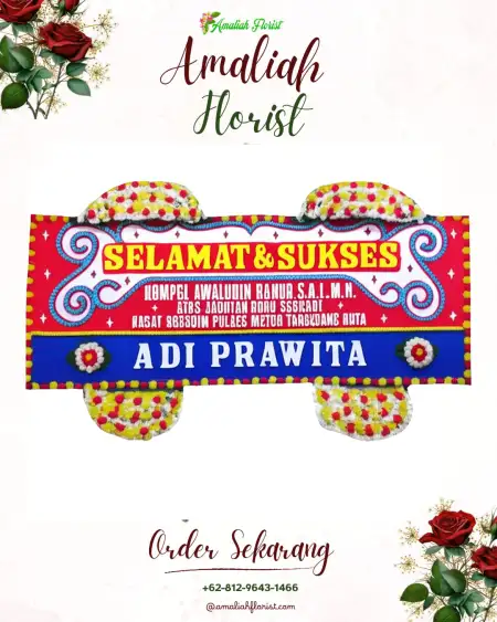 Papan Bunga Ucapan Selamat Beged